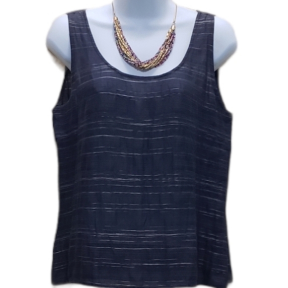 Jones New York Tops - Jones New York Navy Tank Top 8